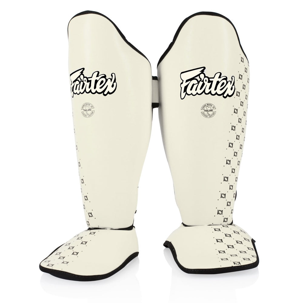 Fairtex Muay Thai Shin Guards - White-Fairtex