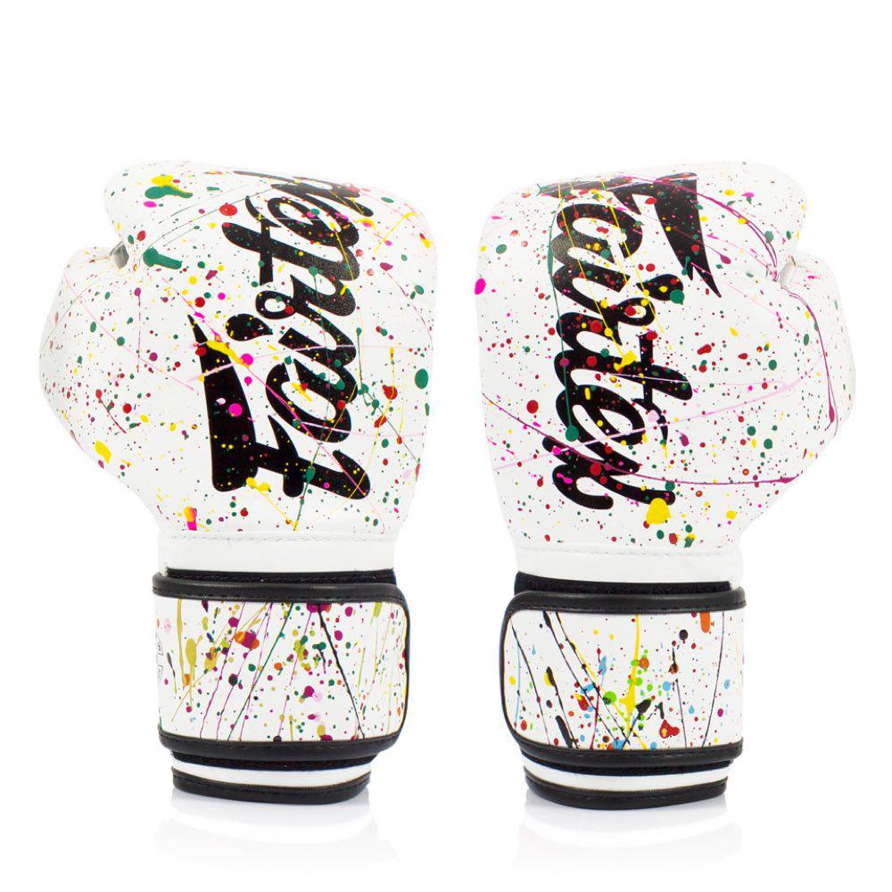 Fairtex Painter Boxing Gloves - White-FEUK