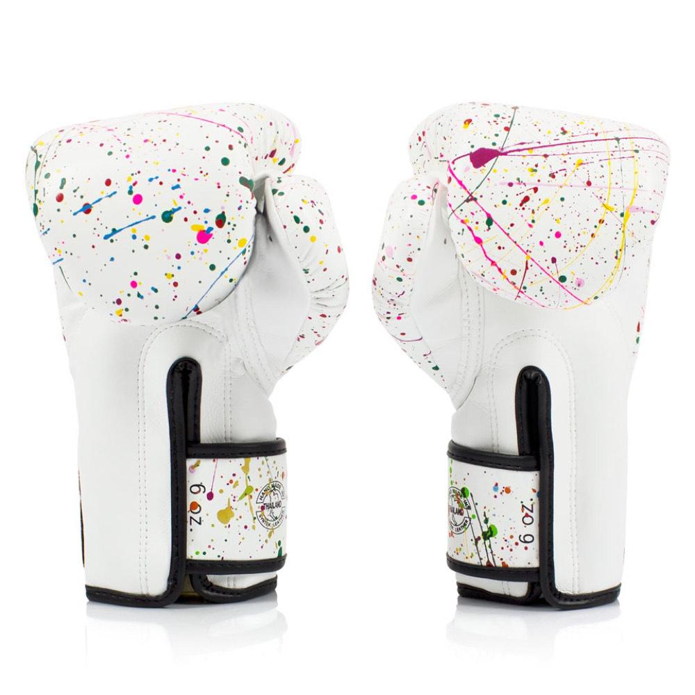 Fairtex Painter Boxing Gloves - White-FEUK