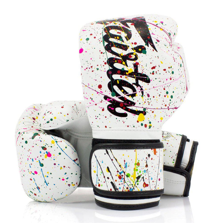 Fairtex Painter Boxing Gloves - White