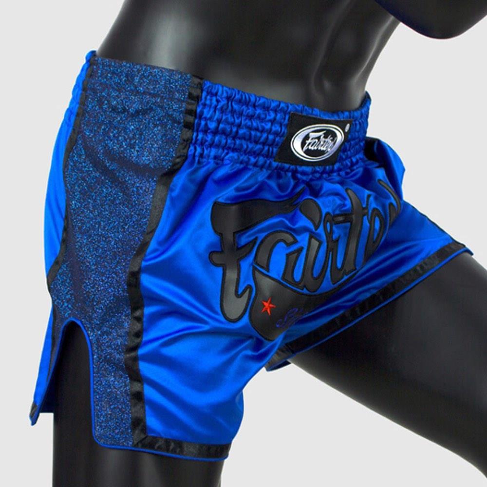 Fairtex Slim Cut Muay Thai Shorts - Blue