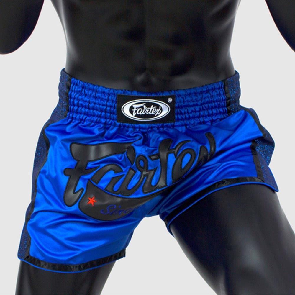 Fairtex Slim Cut Muay Thai Shorts - Blue