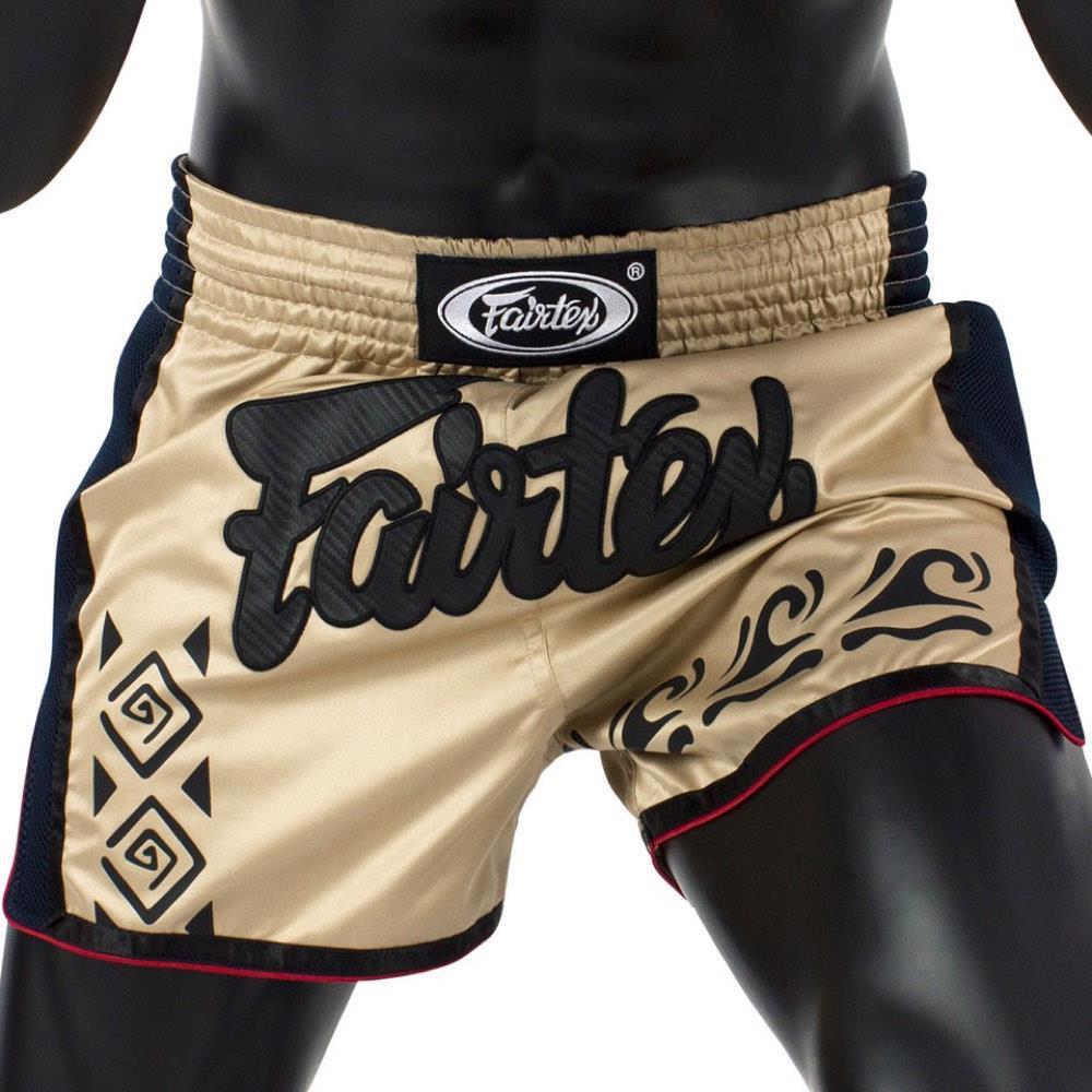 Fairtex Slim Cut Muay Thai Shorts - Khaki-FEUK