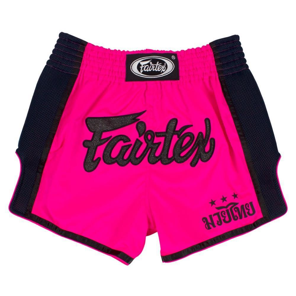 Fairtex Slim Cut Muay Thai Shorts - Pink-FEUK