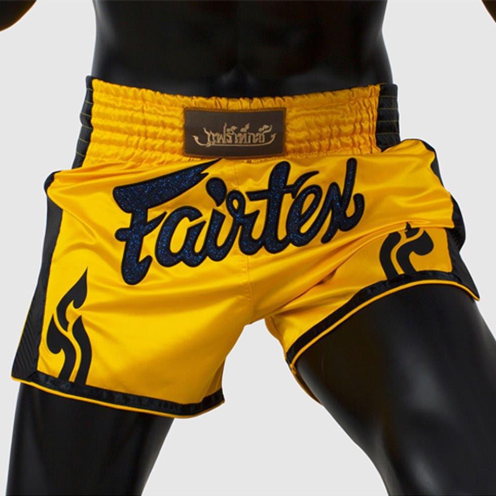 Fairtex Slim Cut Muay Thai Shorts - Yellow