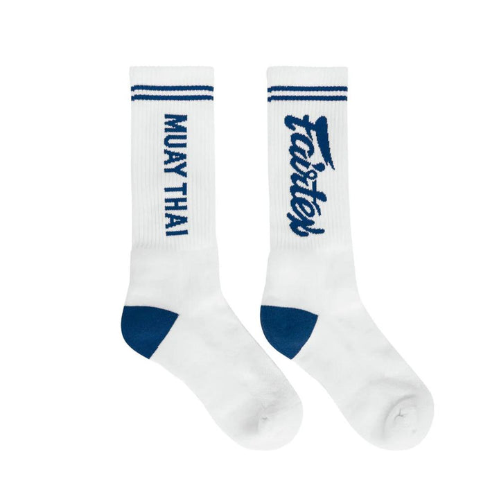 Fairtex Sports Socks White-Blue-Fairtex