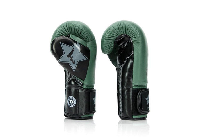 Fairtex x Booster Muay Thai Boxing Gloves - Green/Black-FEUK