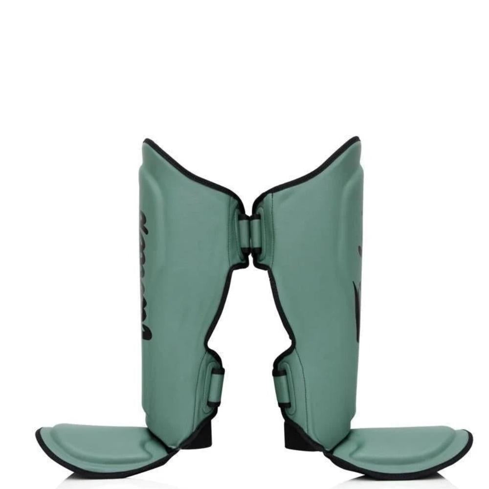 Fairtex X Booster Muay Thai Shin Guards - Green/Black-Fairtex