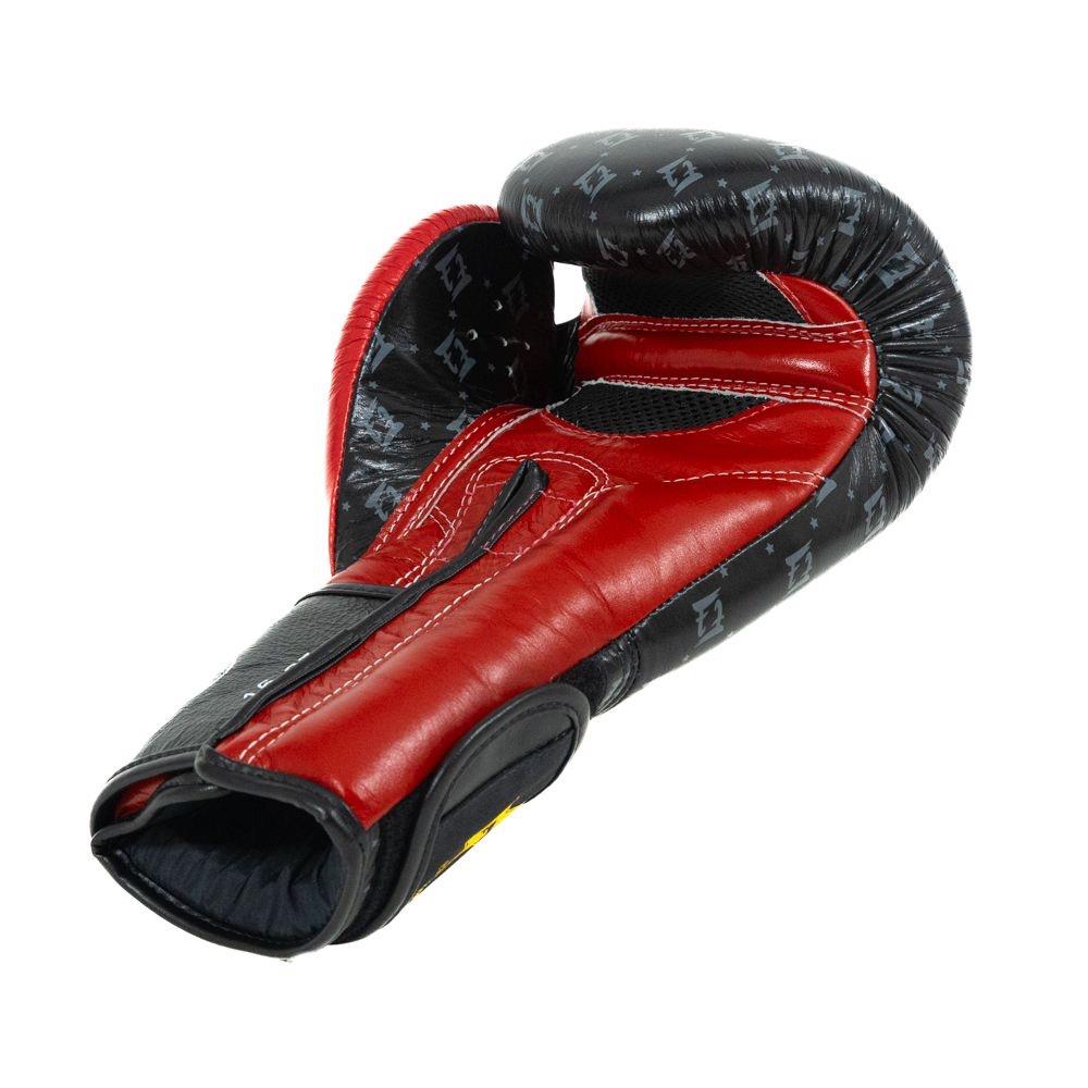 Fairtex X Booster Star Boxing Gloves - Black/Red-Fairtex