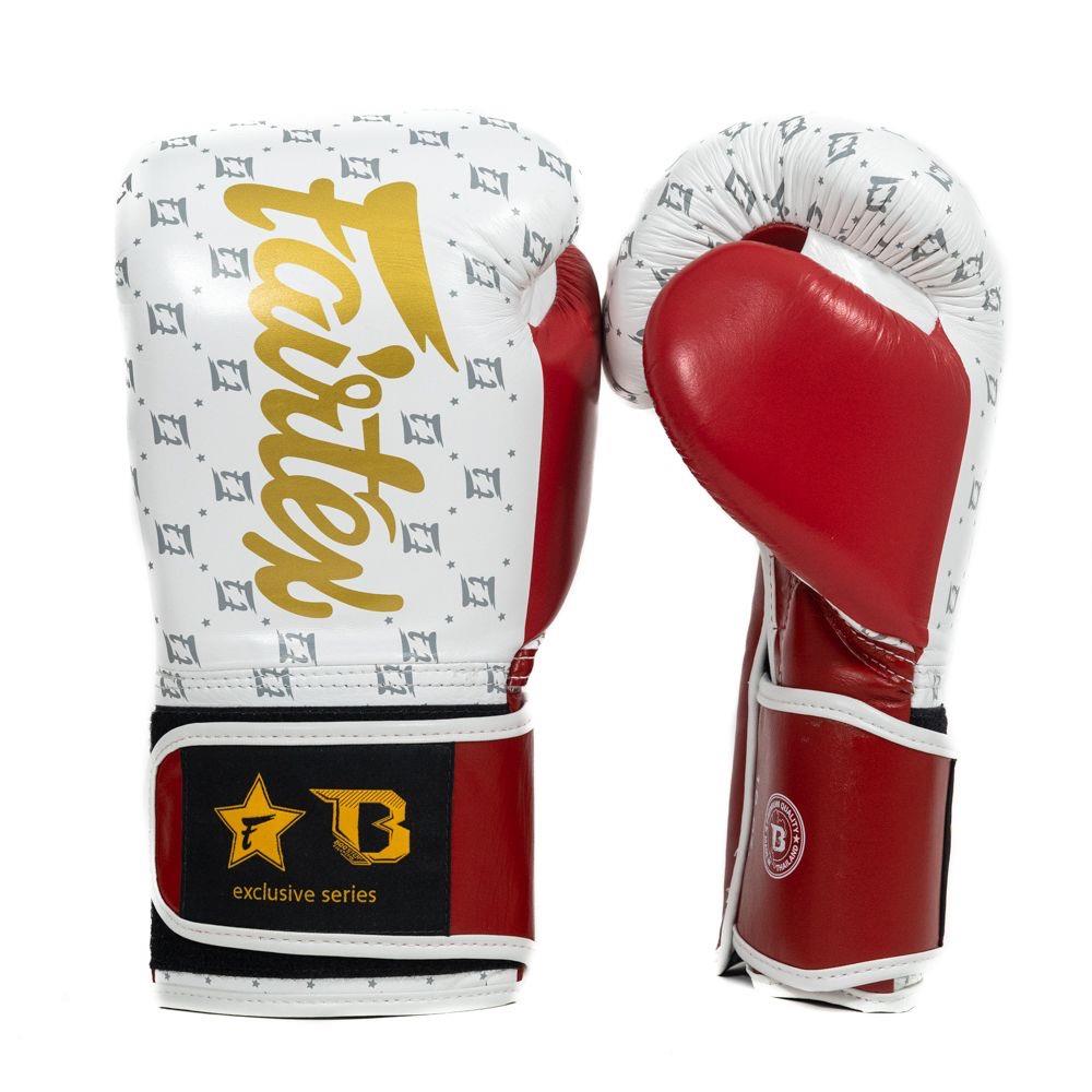 Fairtex X Booster Star Boxing Gloves - White/Red | Fight Equipment UK Fairtex X Booster Star Boxing Gloves - White/Red | Fight Equipment UK