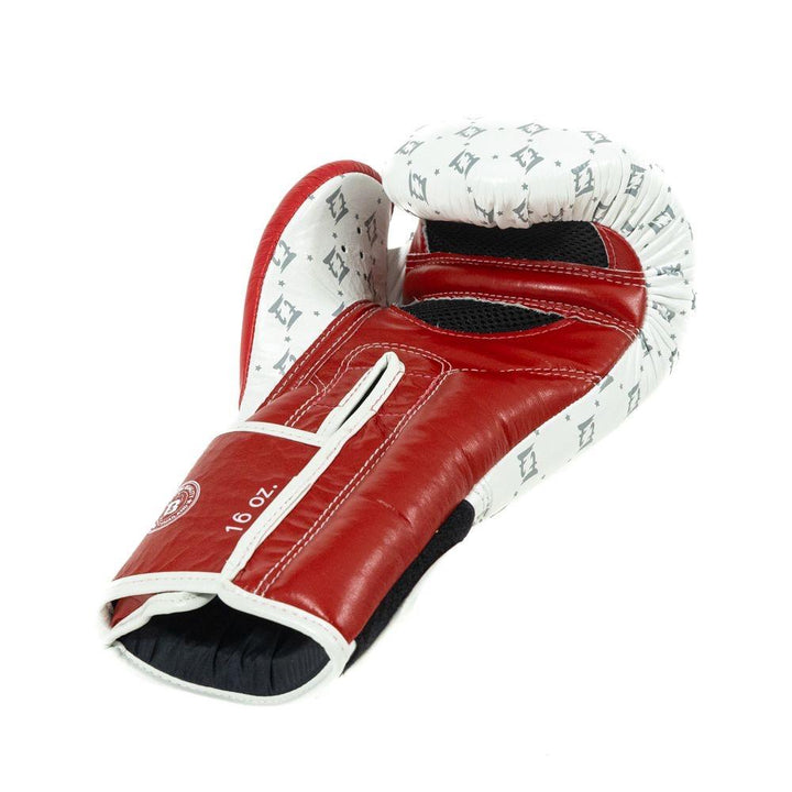 Fairtex X Booster Star Boxing Gloves - White/Red-Fairtex