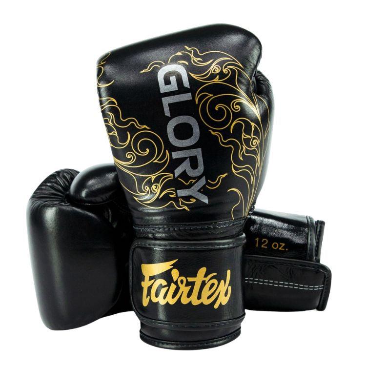Fairtex X Glory Boxing Gloves-FTX-BGVG3-BK-GD-10-FEUK