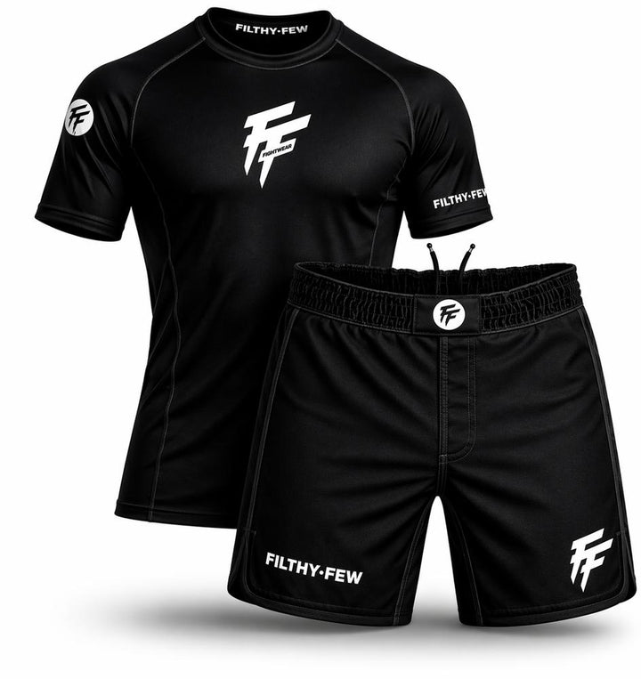 Filthy Few Ghost No Gi Set - Black/White-Fight Equipment UK
