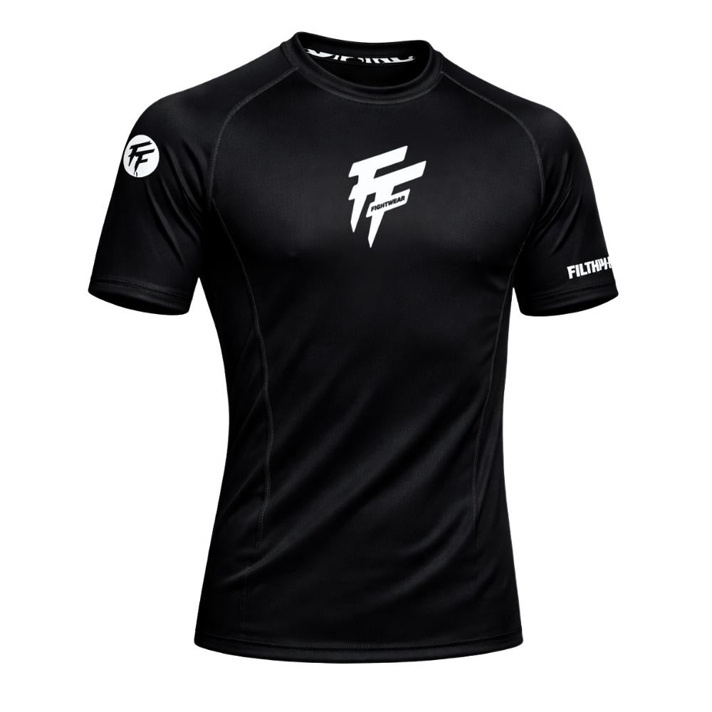 Filthy Few Ghost Rash Guards - Black/White-Filthy Few