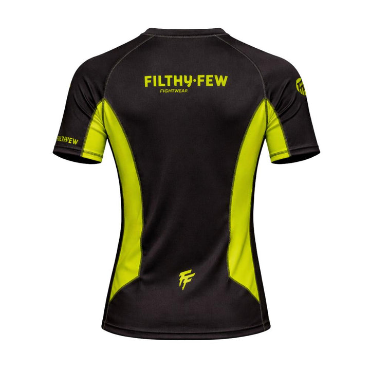 Filthy Few Titan Short Sleeve Rash Guard - Black/Green-Filthy Few