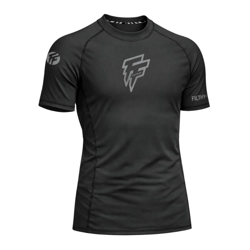 Filthy Few Titan Rash Guards - Short Sleeve - Grey-Filthy Few