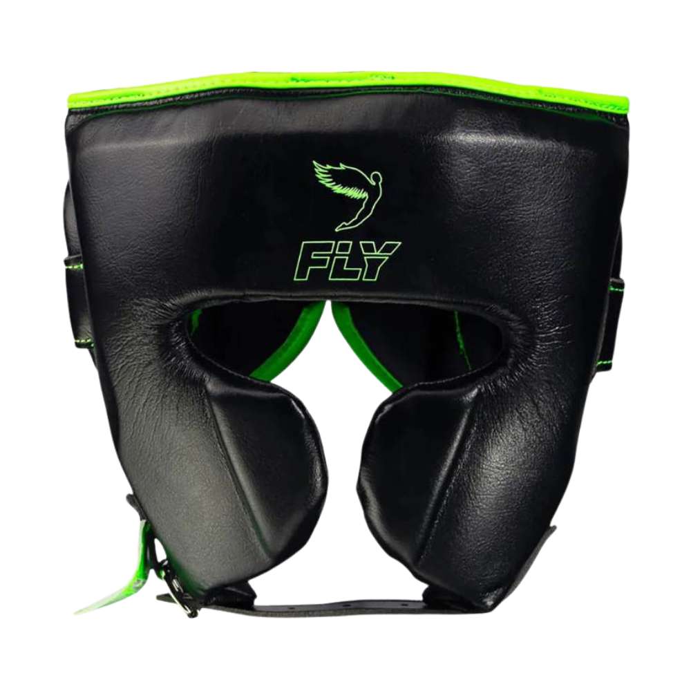 Fly Knight X Head Guard - Black/Green-Fly