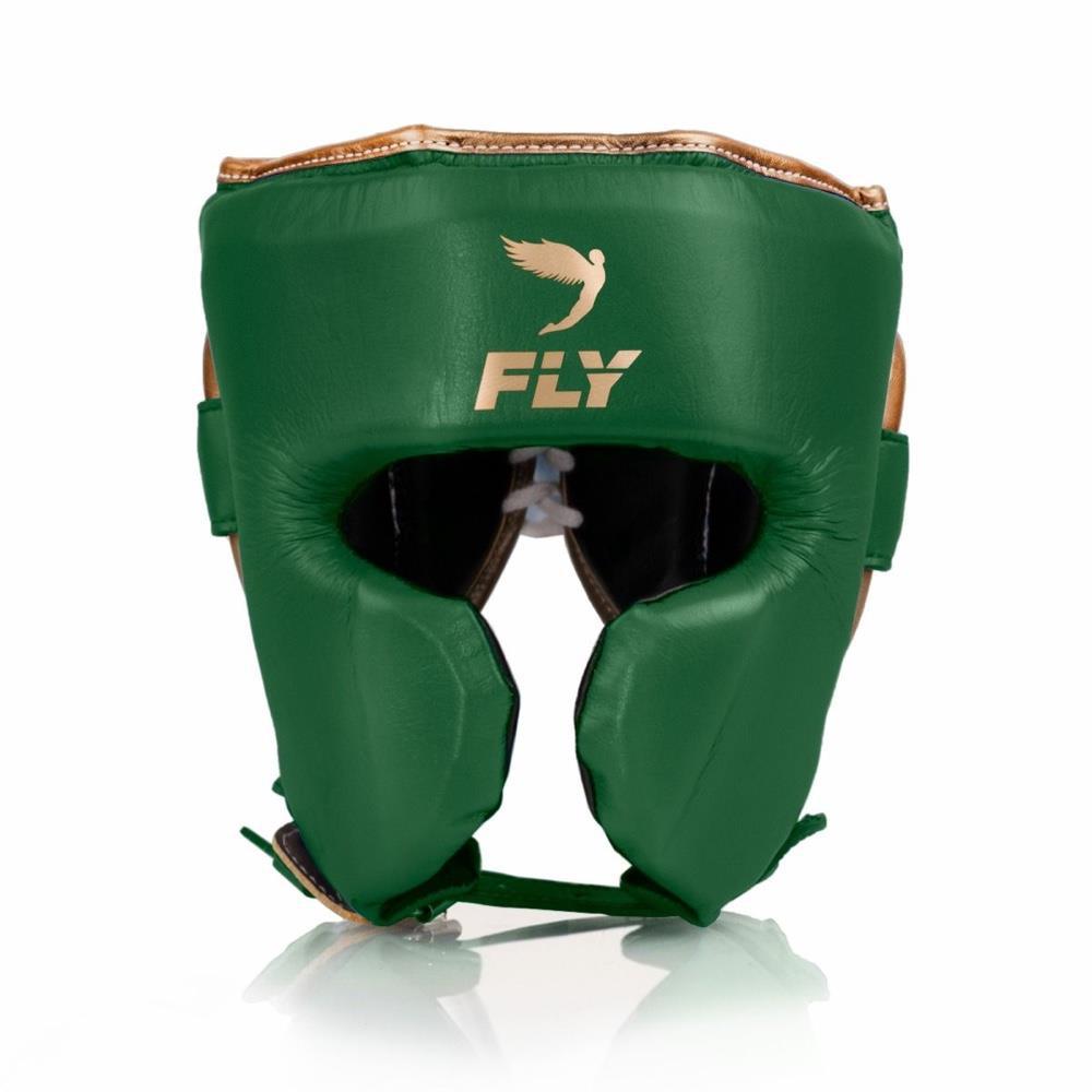 Fly Knight X Head Guard - Green/Gold