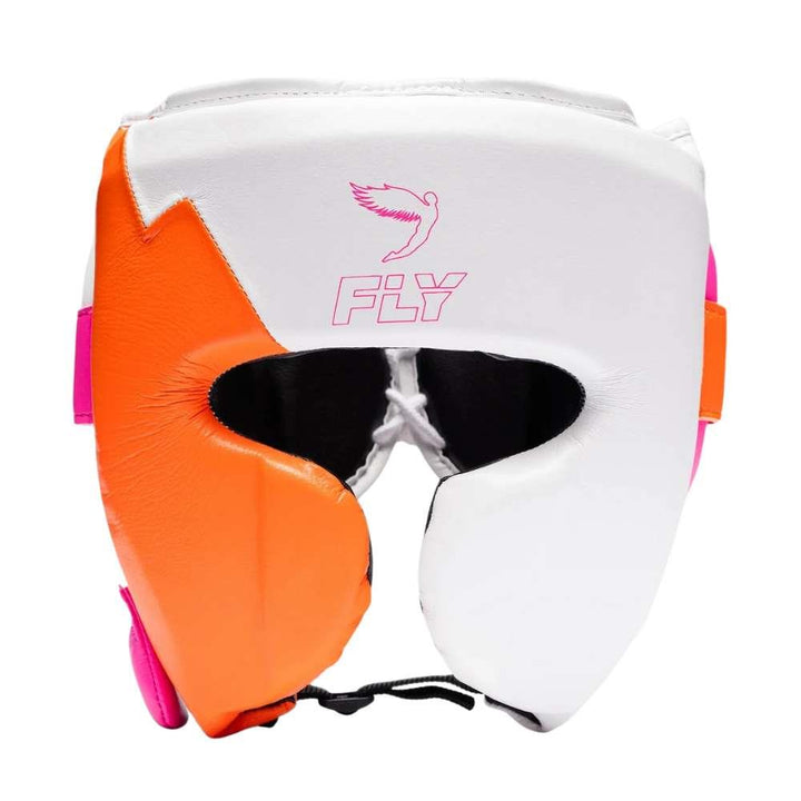 Fly Knight X Head Guard - White/Pink/Orange-Fly