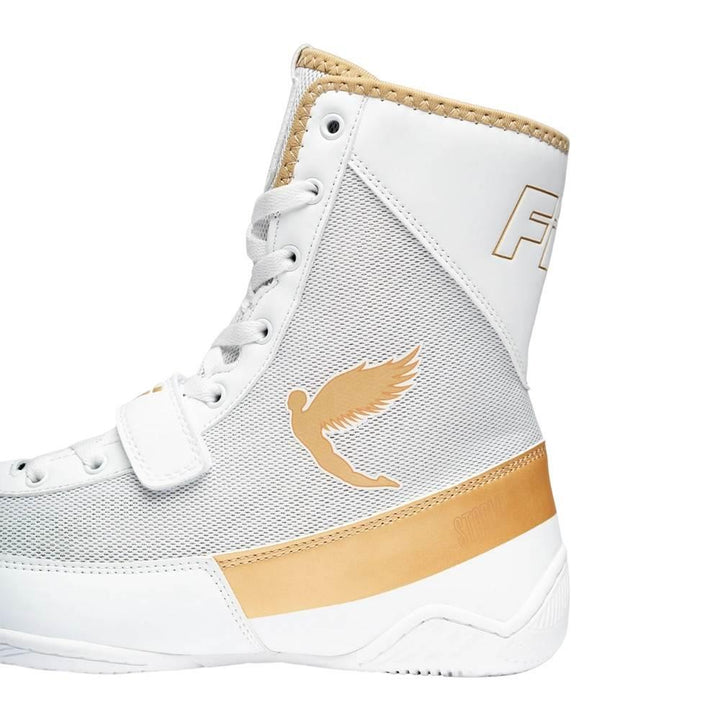 Fly Storm 2 Boxing Boots - White/Gold-Fly