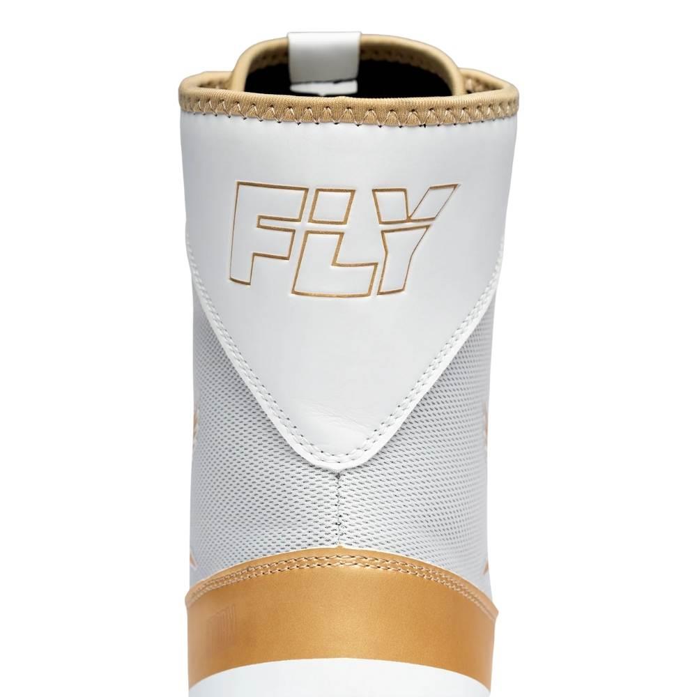 Fly Storm 2 Boxing Boots - White/Gold-Fly