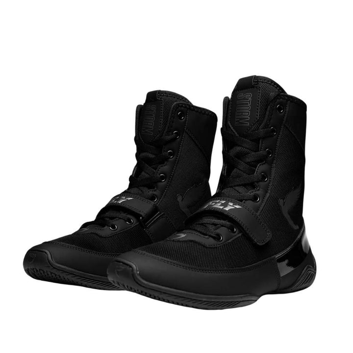 Fly Storm 2 Kids Boxing Boots - Black/Black-Fly