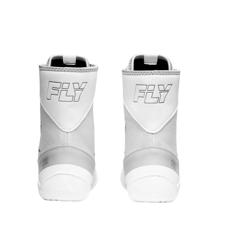 Fly Storm 2 Kids Boxing Boots - White/Grey-Fly