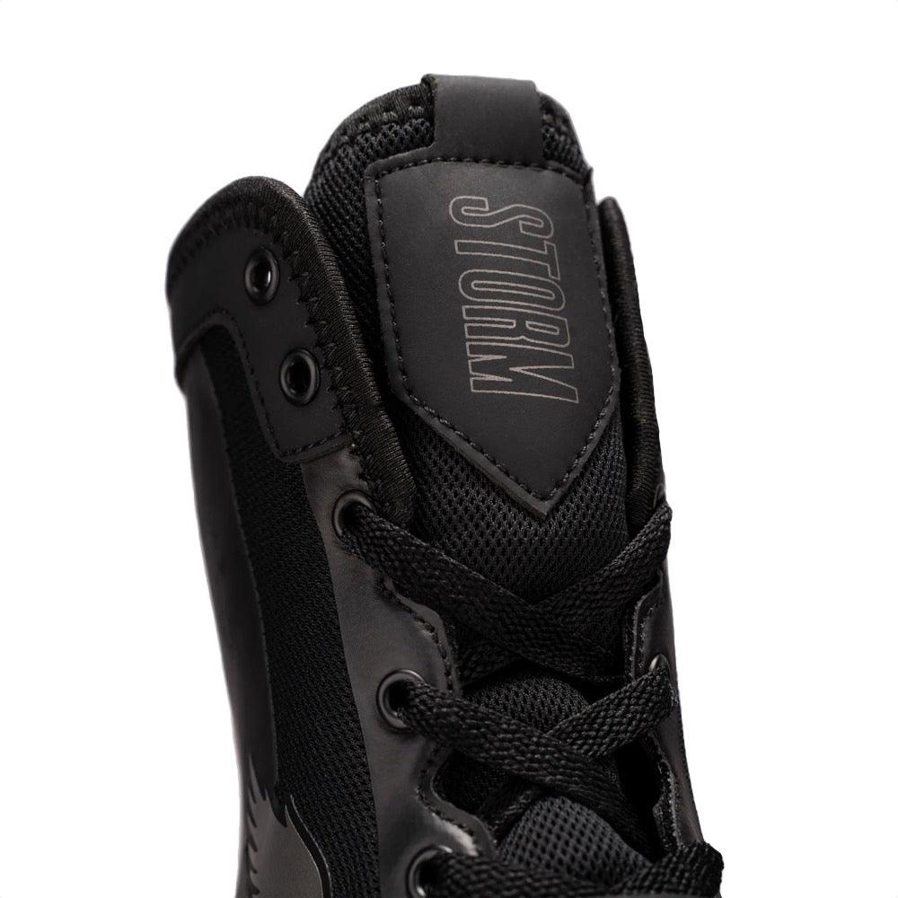 Fly Storm Boxing Boots - Black/Black-FEUK