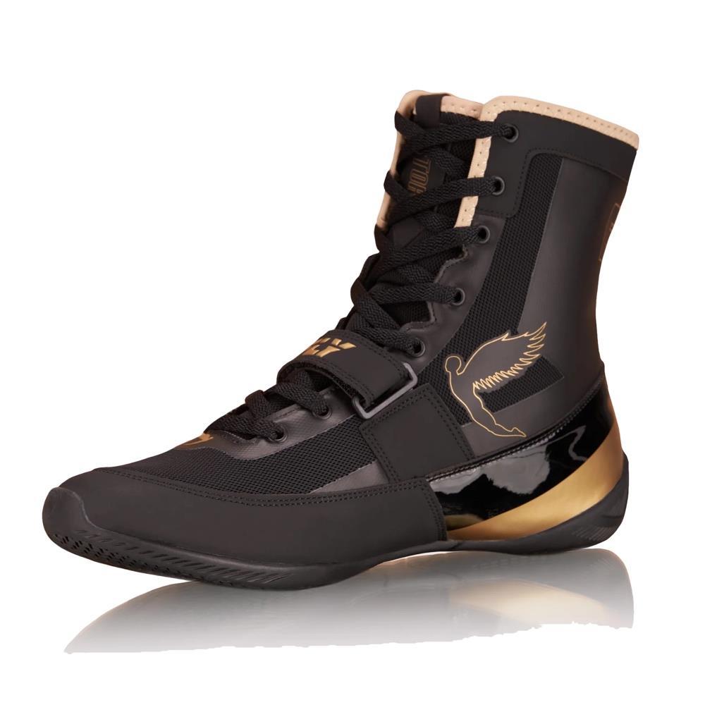 Fly Storm Boxing Boots - Black/Gold-FEUK