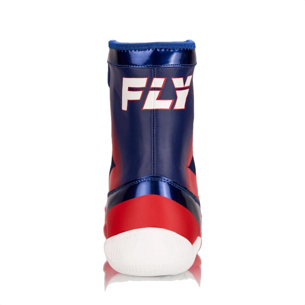 Fly Storm Boxing Boots - Blue/Red/White-FEUK