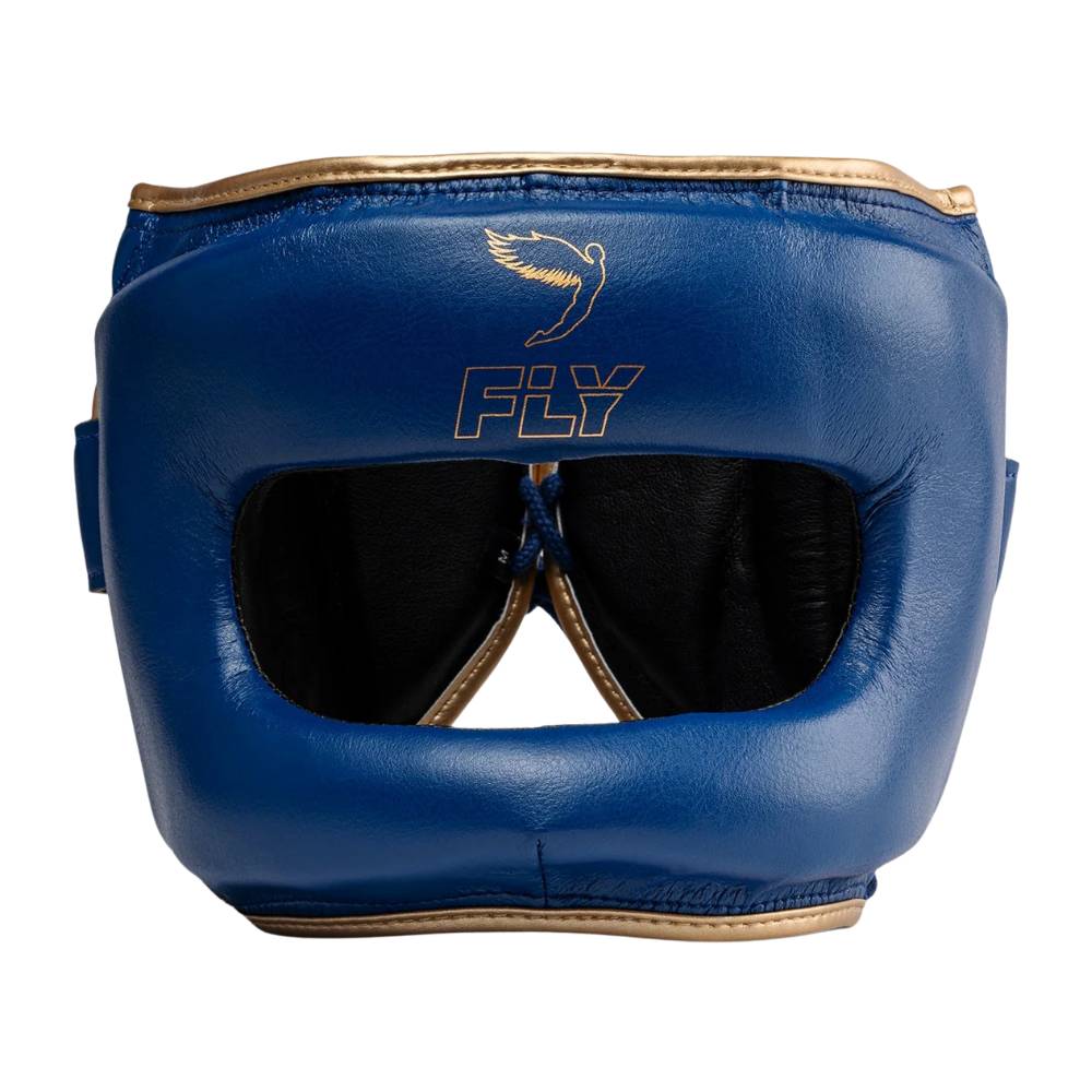 Fly Superbar X Head Guard - Navy Blue/Gold-Fly