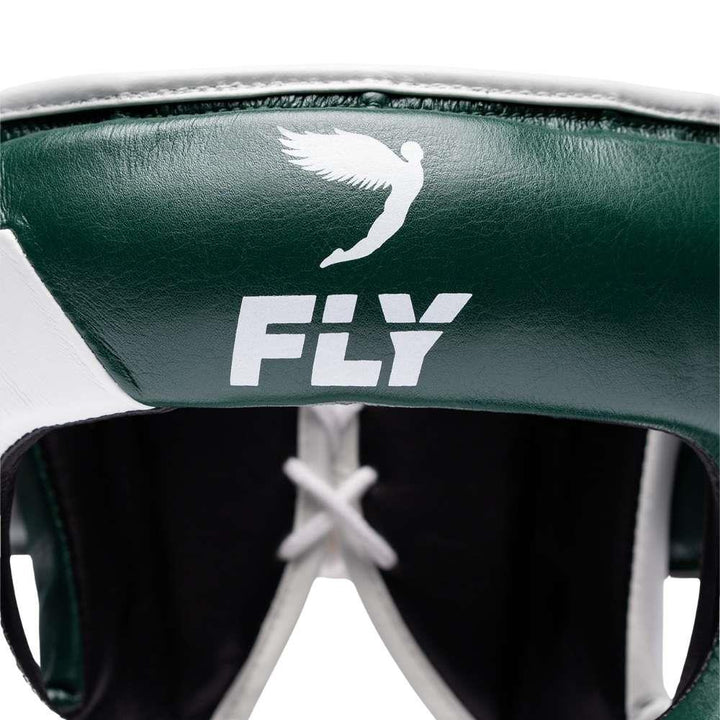 Fly Superbar X Head Guard - Pine Green/White-Fly