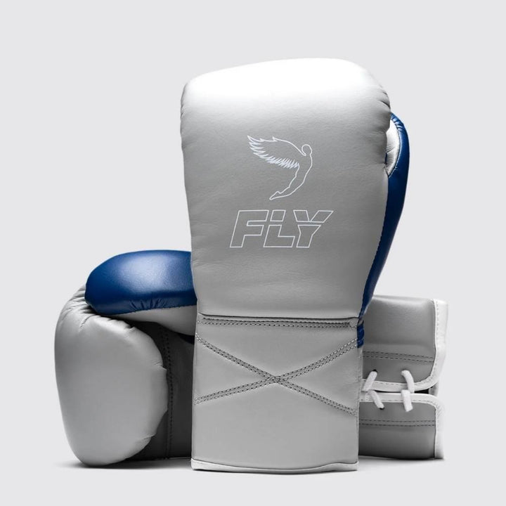 Fly Superlace Pro X 2 Gloves Grey/Space Blue-Fly