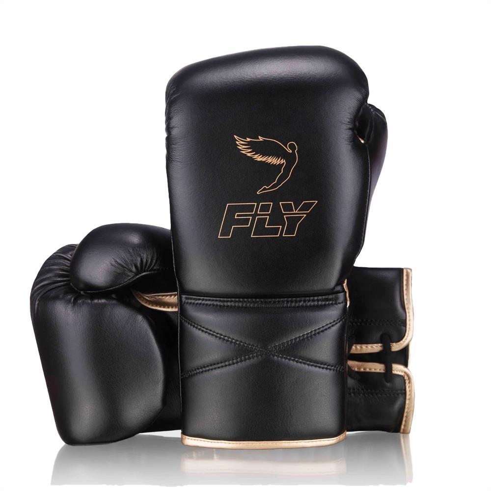 Fly Superlace X Boxing Gloves - Black/Gold