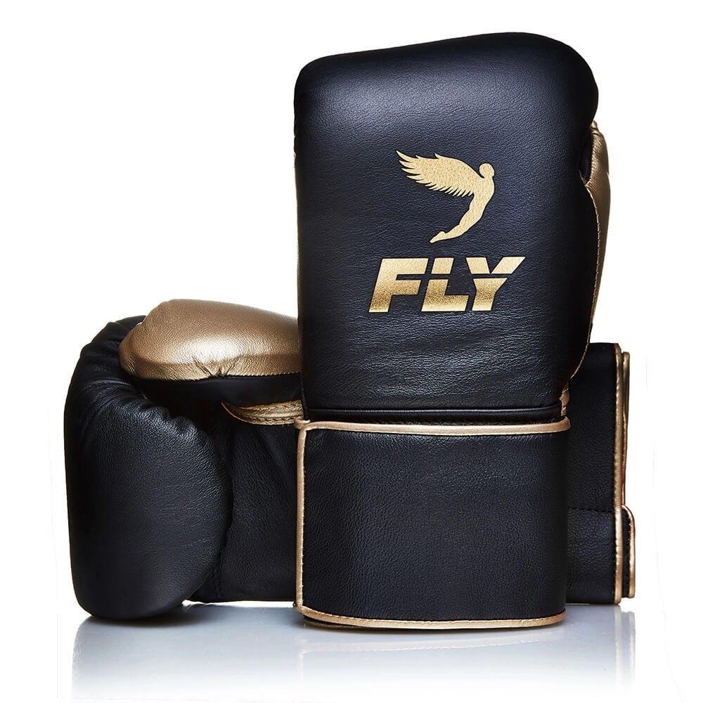 Fly Superloop Boxing Gloves - Black/Gold