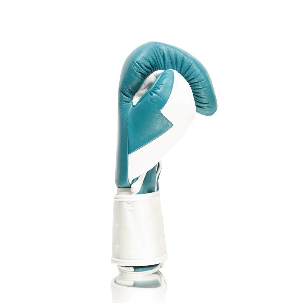 Fly Superloop Lightning Boxing Gloves - Aqua/White-FEUK