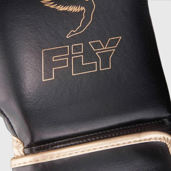 Fly Superloop X Boxing Gloves - Black/Gold-FEUK