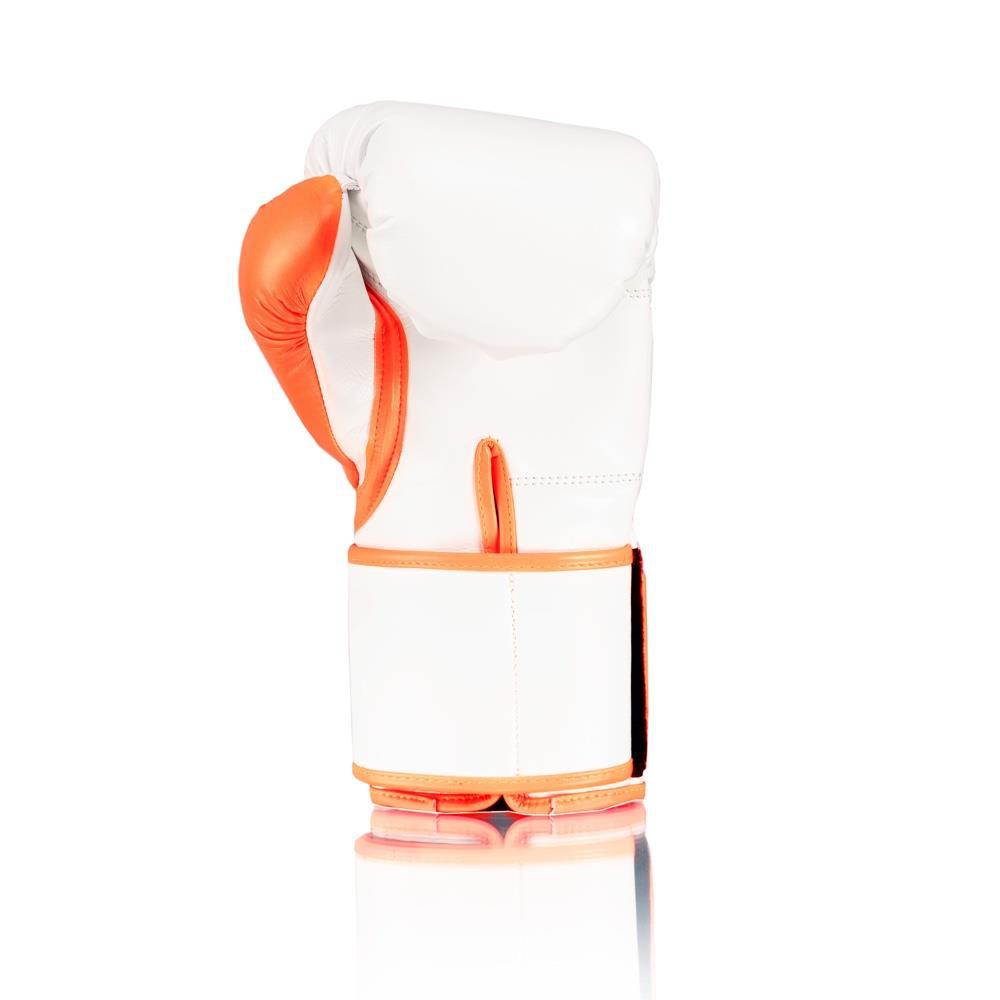 Fly Superloop X Boxing Gloves - White/Orange-FEUK