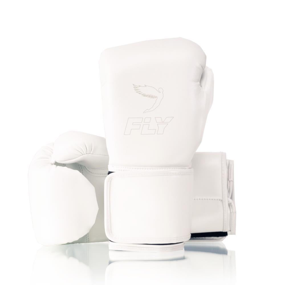 Fly Superloop X Boxing Gloves - White/White-FEUK