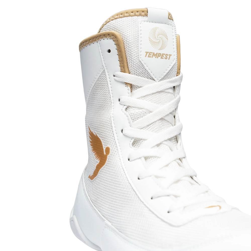 Fly Tempest Boxing Boots - White/Gold-Fly