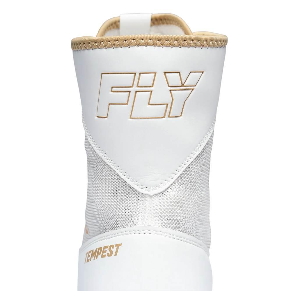 Fly Tempest Boxing Boots - White/Gold-Fly