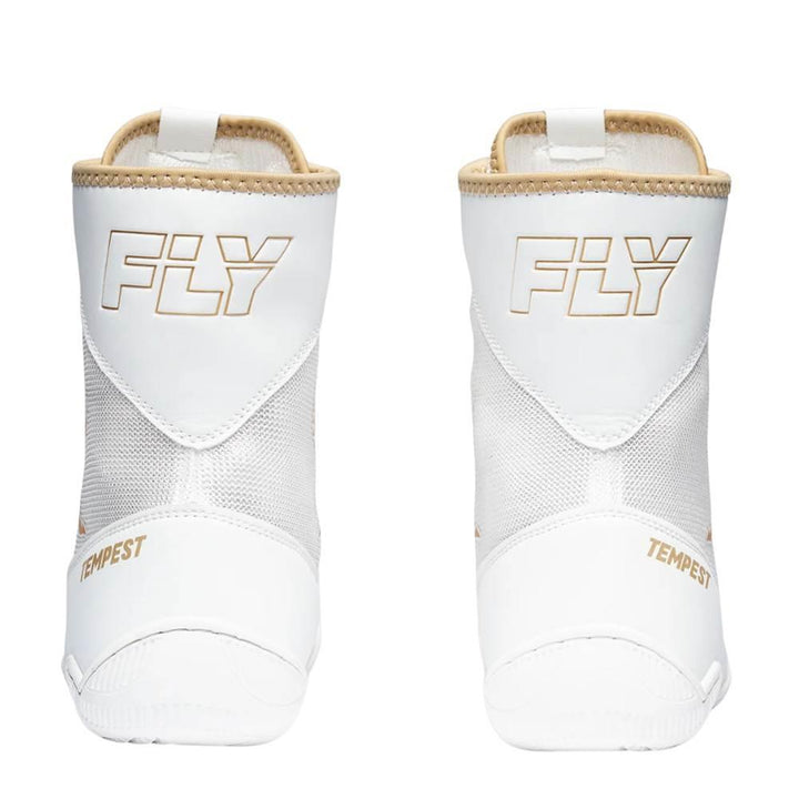 Fly Tempest Boxing Boots - White/Gold-Fly