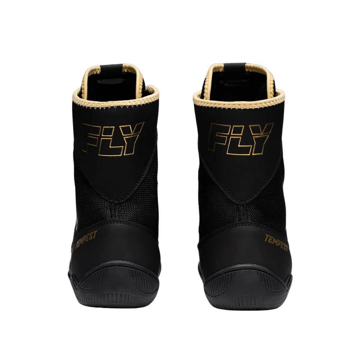 Fly Tempest Kids Boxing Boots - Black/Gold-Fly
