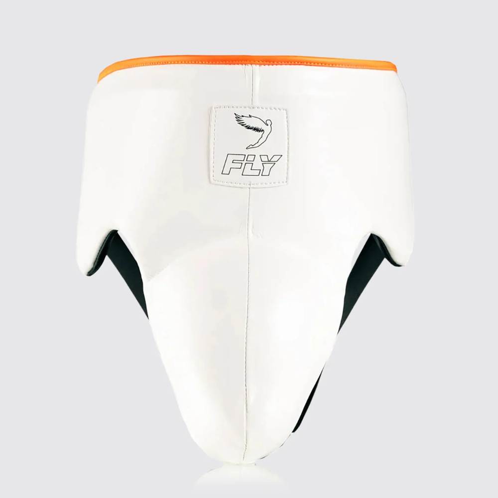 Fly Wraith X Groin Guard - White/Orange-Fly