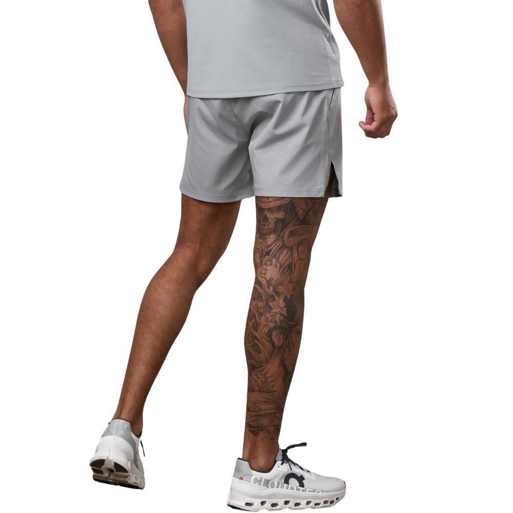 Gym King Debossed Pixel 5" Short - Grey-Gym King