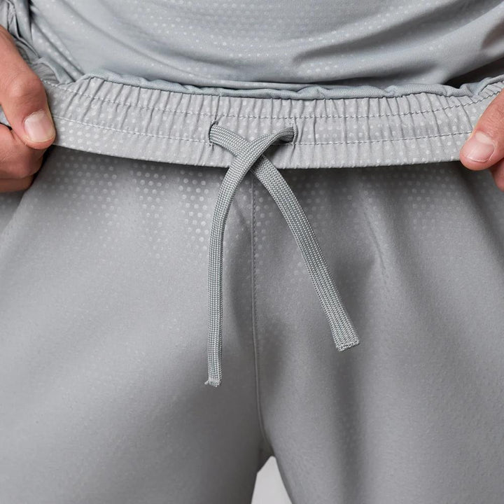 Gym King Debossed Pixel 5" Short - Grey-Gym King