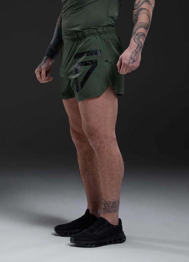 Gym King Fight Division Combat 5" Short - Deep Olive-Gym King