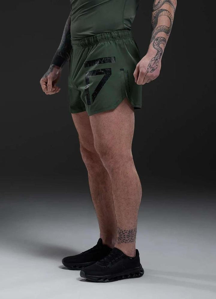 Gym King Fight Division Combat 5" Short - Deep Olive-Gym King