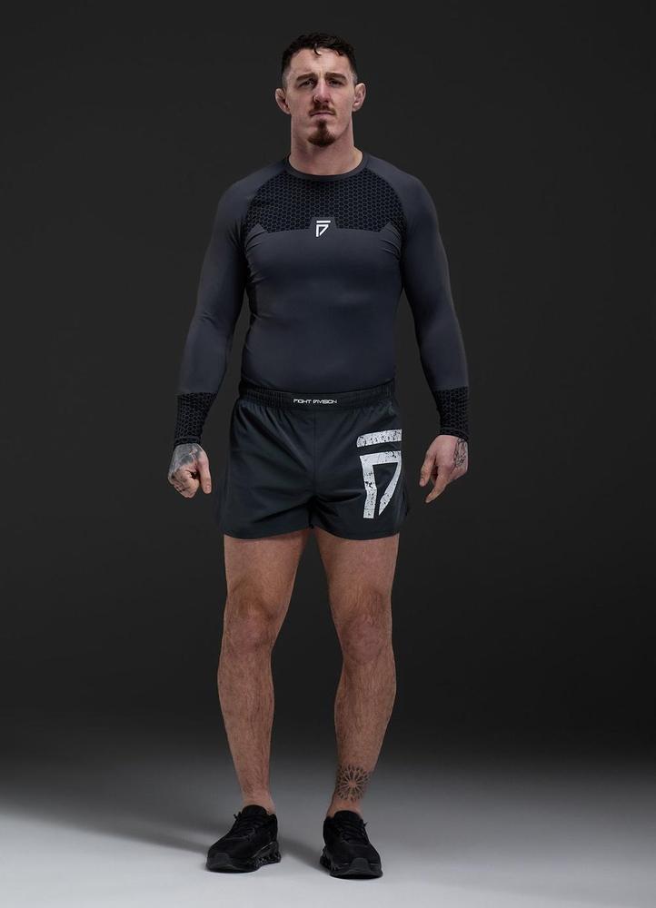 Gym King Fight Division Combat 5" Short - Graphite