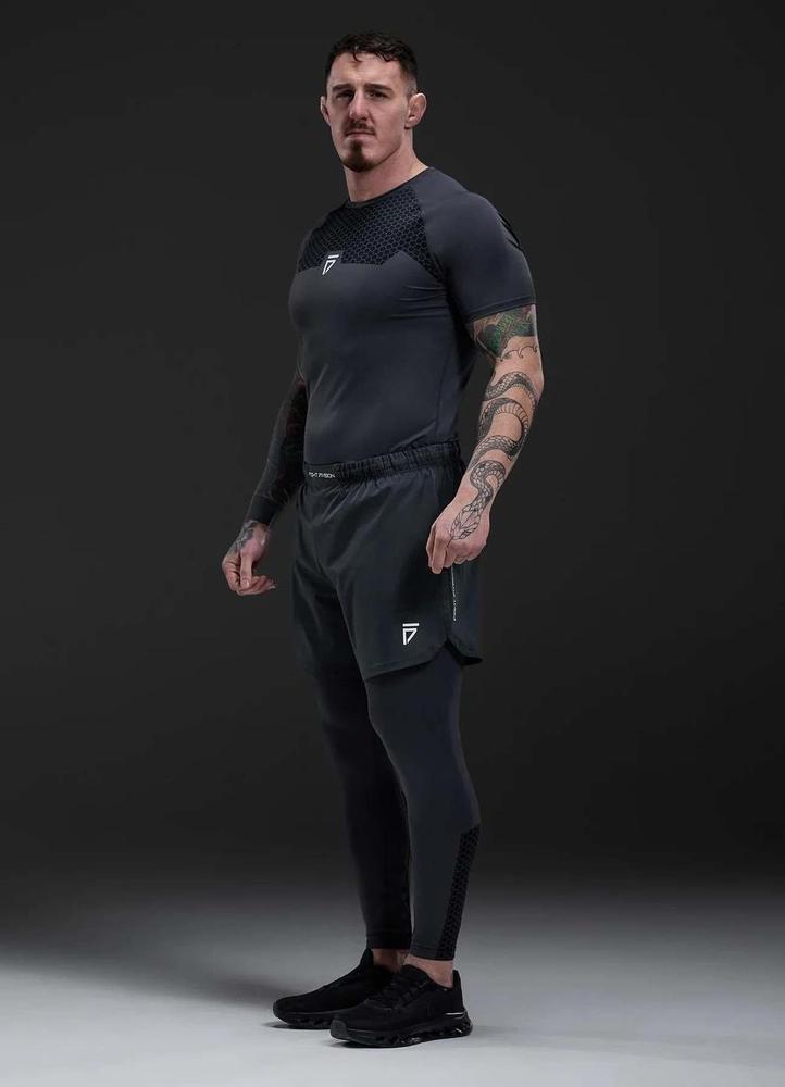 Gym King Fight Division Combat 7" Shorts - Graphite-Gym King